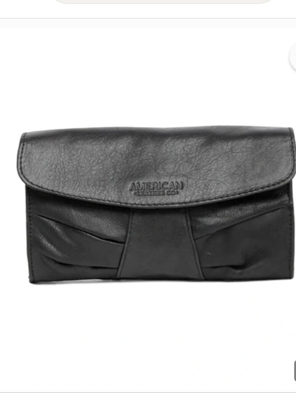 American Leather Co. Miles Wristlet Clutch Black